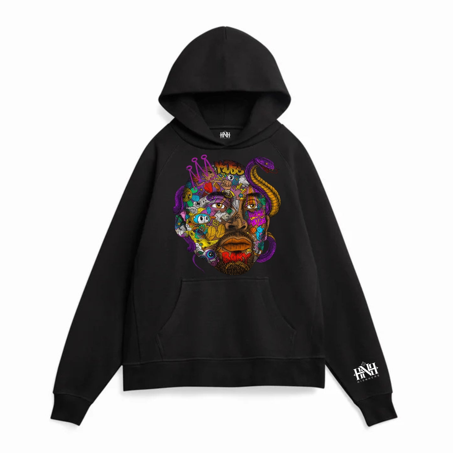 BLACK MAMBA KOBE BRYANT HOODIE IN BLACK